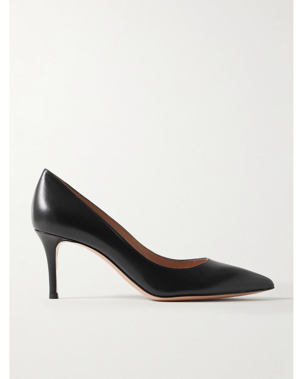 Gianvito Rossi Black Gianvito 70 Leather Pumps