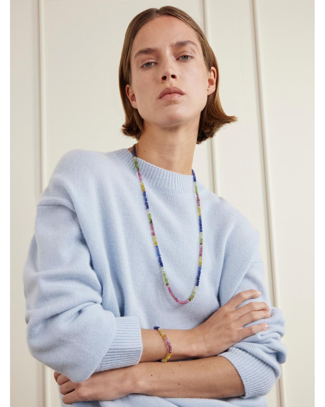 JIA JIA Natural Arizona Jumbo 14-Karat Sapphire Necklace