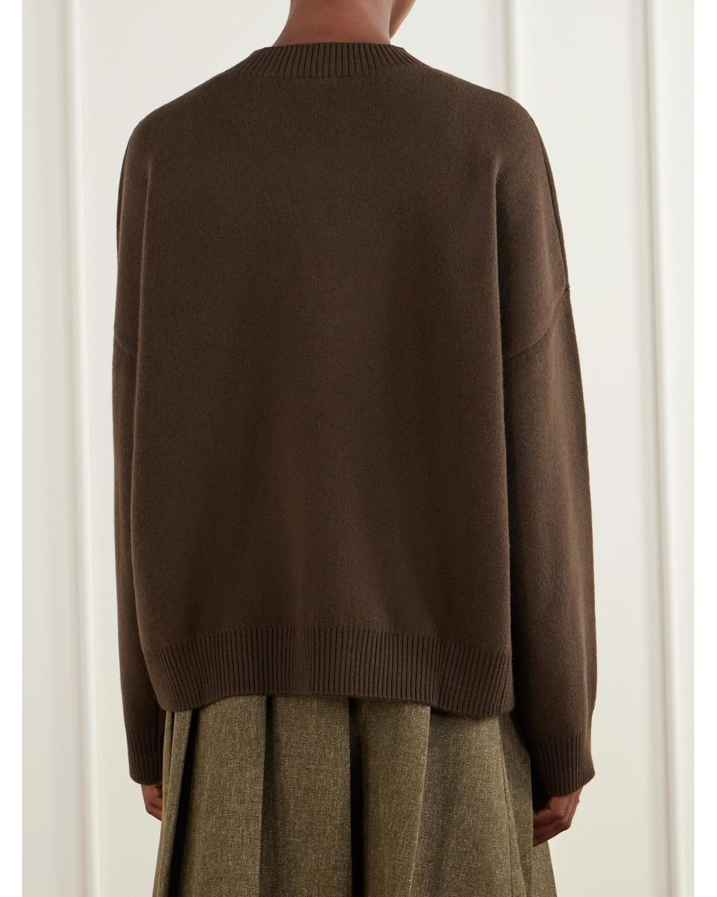 Joseph Brown Lily Cashmere-Blend Sweater