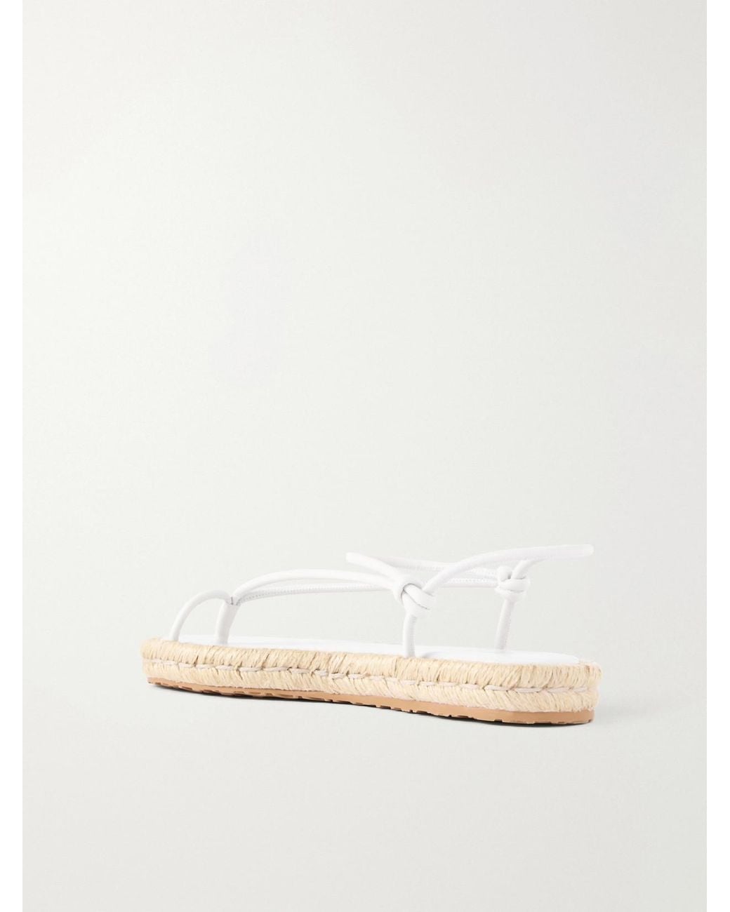 Gianvito Rossi Natural Leather Espadrille Sandals