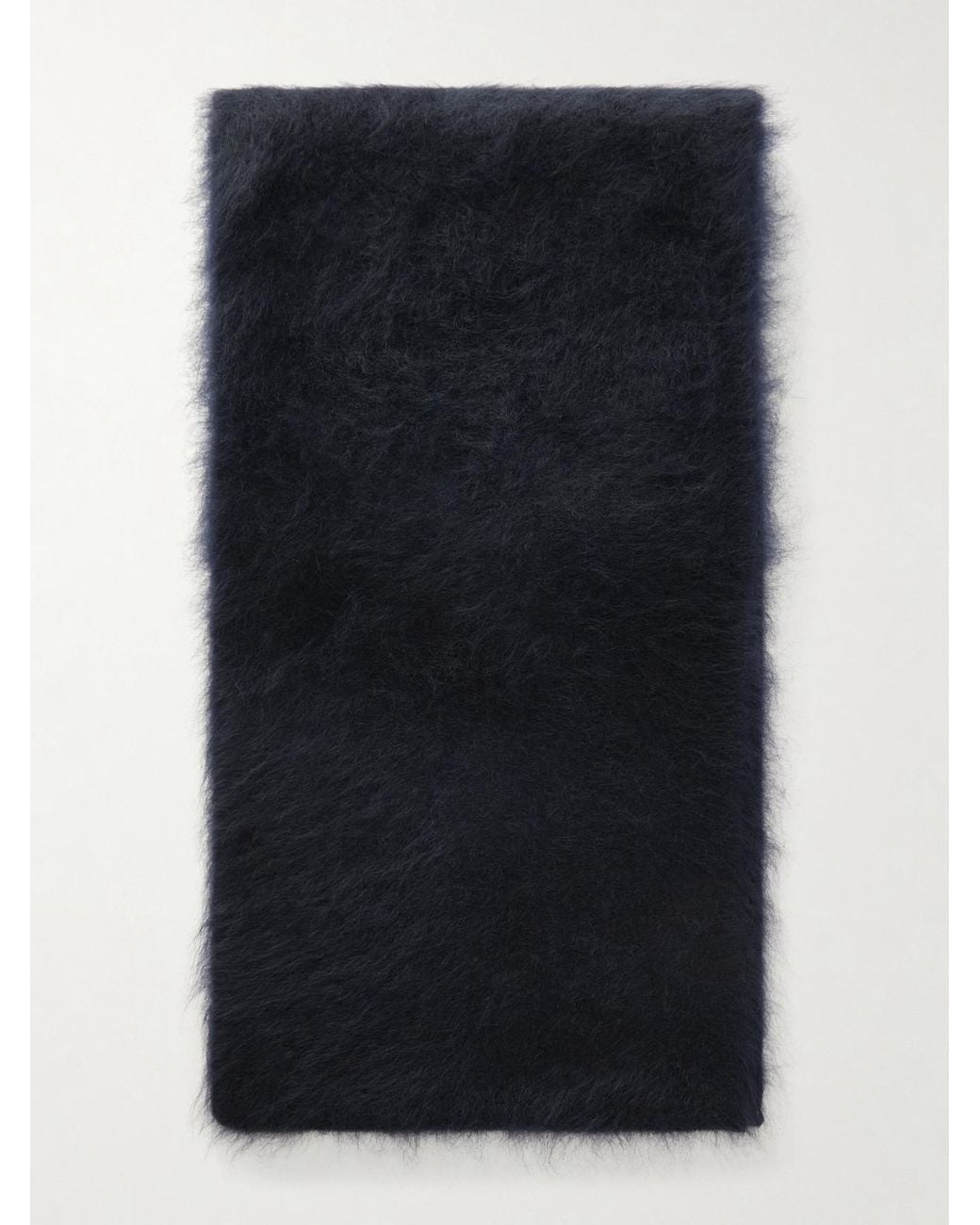 Lisa Yang Blue Enoa Brushed Cashmere Scarf