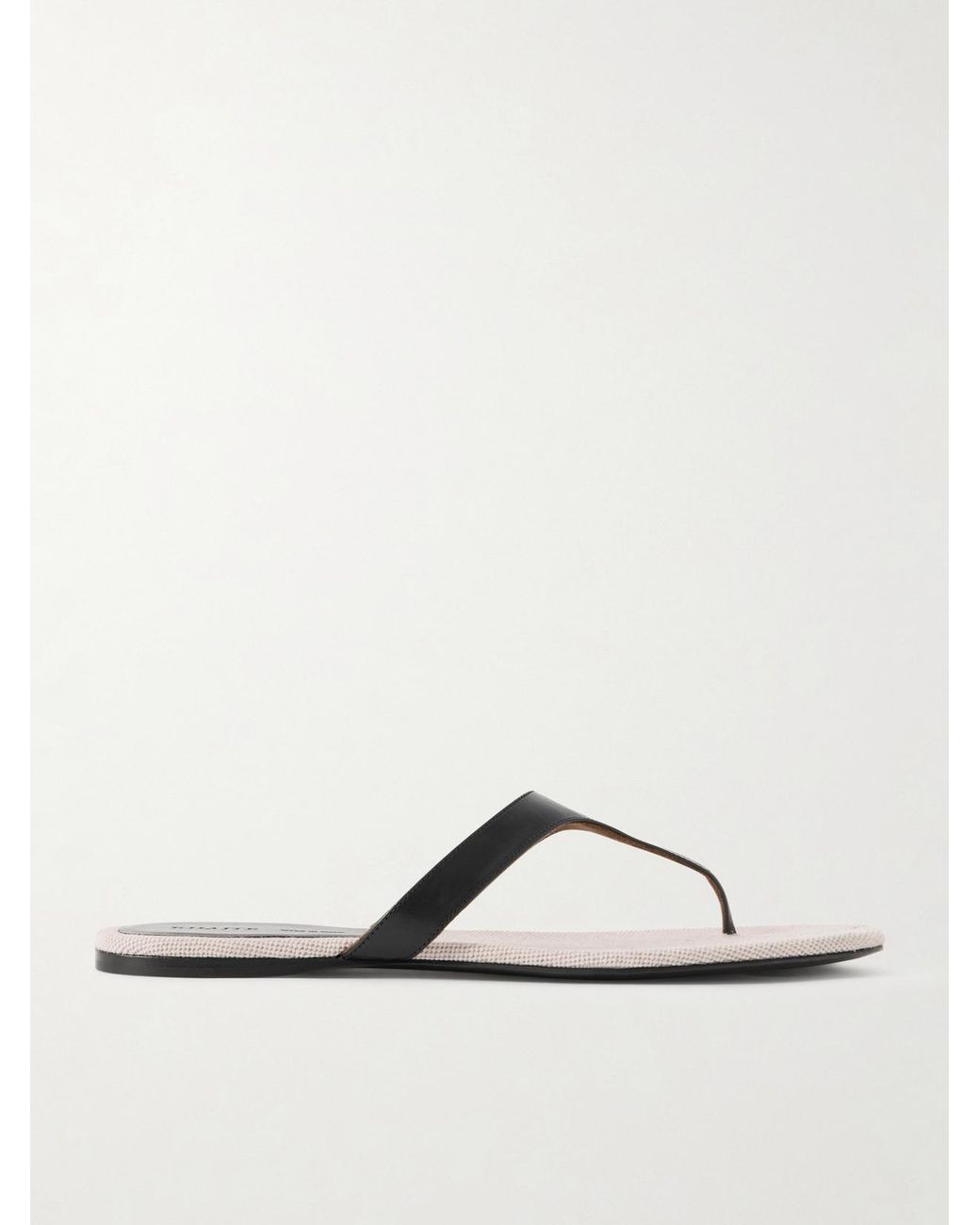 Khaite Green Archer Leather Sandals