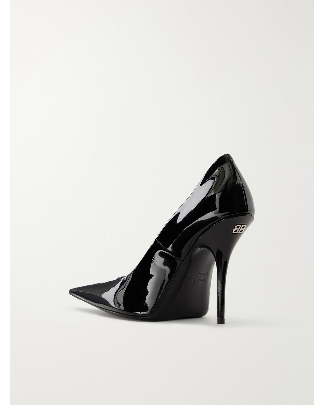 Balenciaga Black Avenue 110 Patent-Leather Pumps