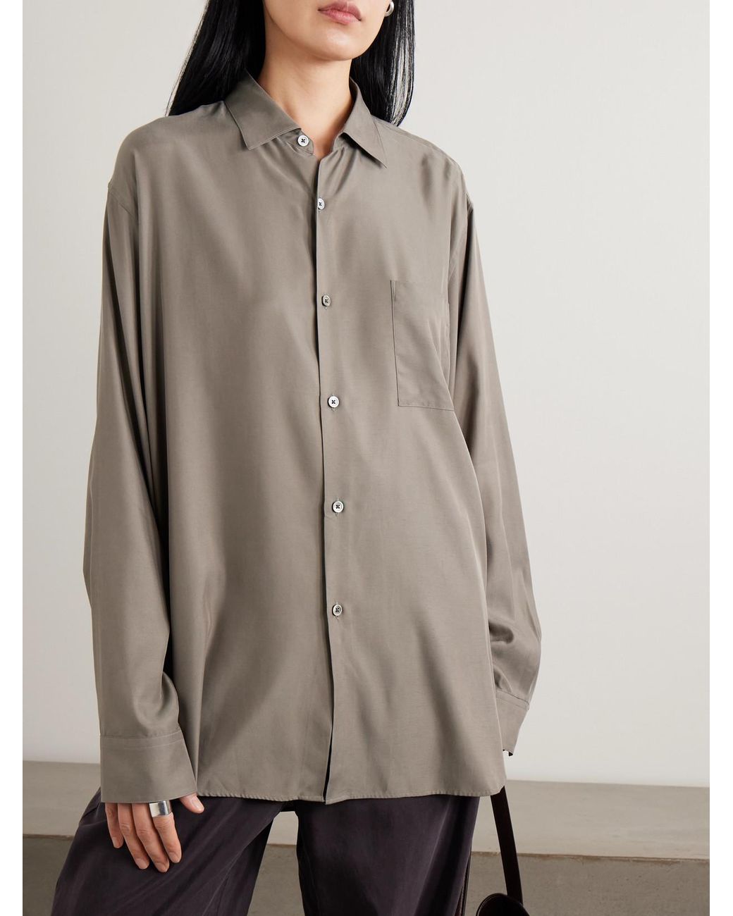 Ssstein Gray Twill Shirt