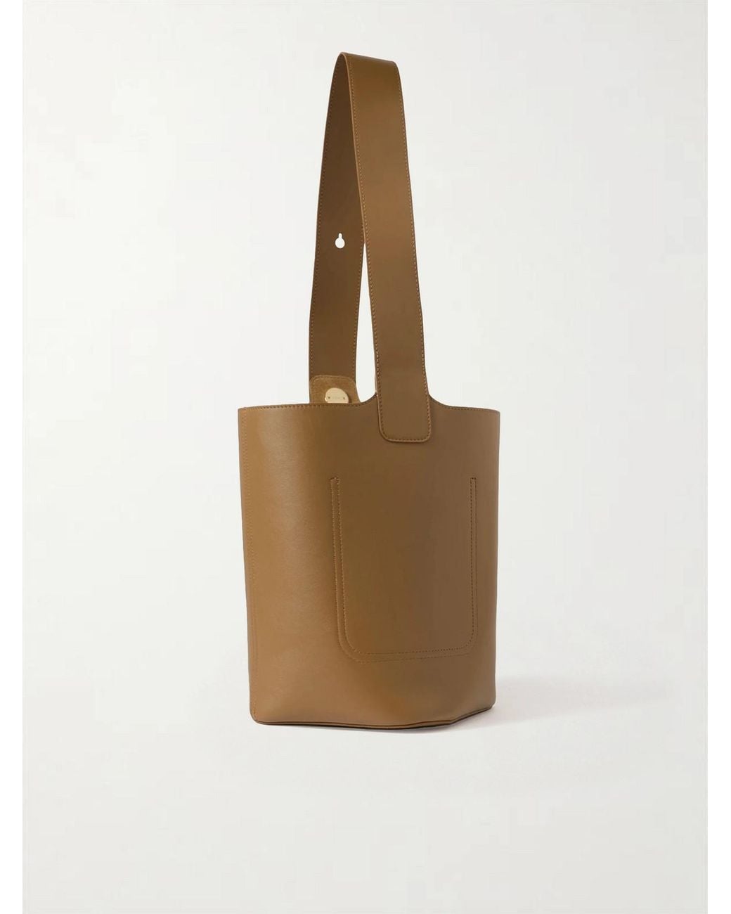 Loewe Natural Pebble Embellished Leather Bucket Bag