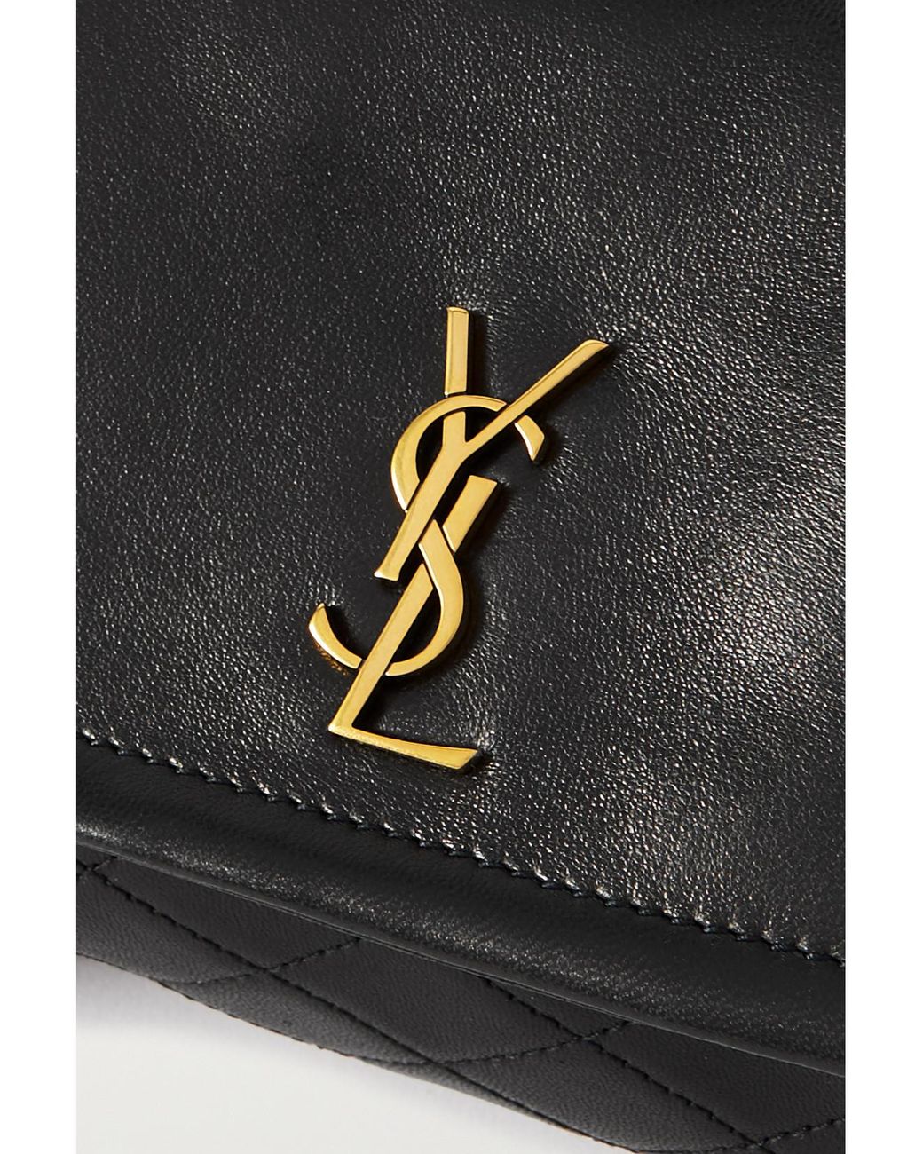 Saint Laurent Black Nolita Mini Quilted Leather Shoulder Bag