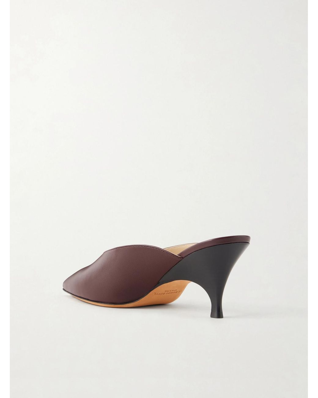 Le Monde Beryl Brown Petra 65 Leather Mules