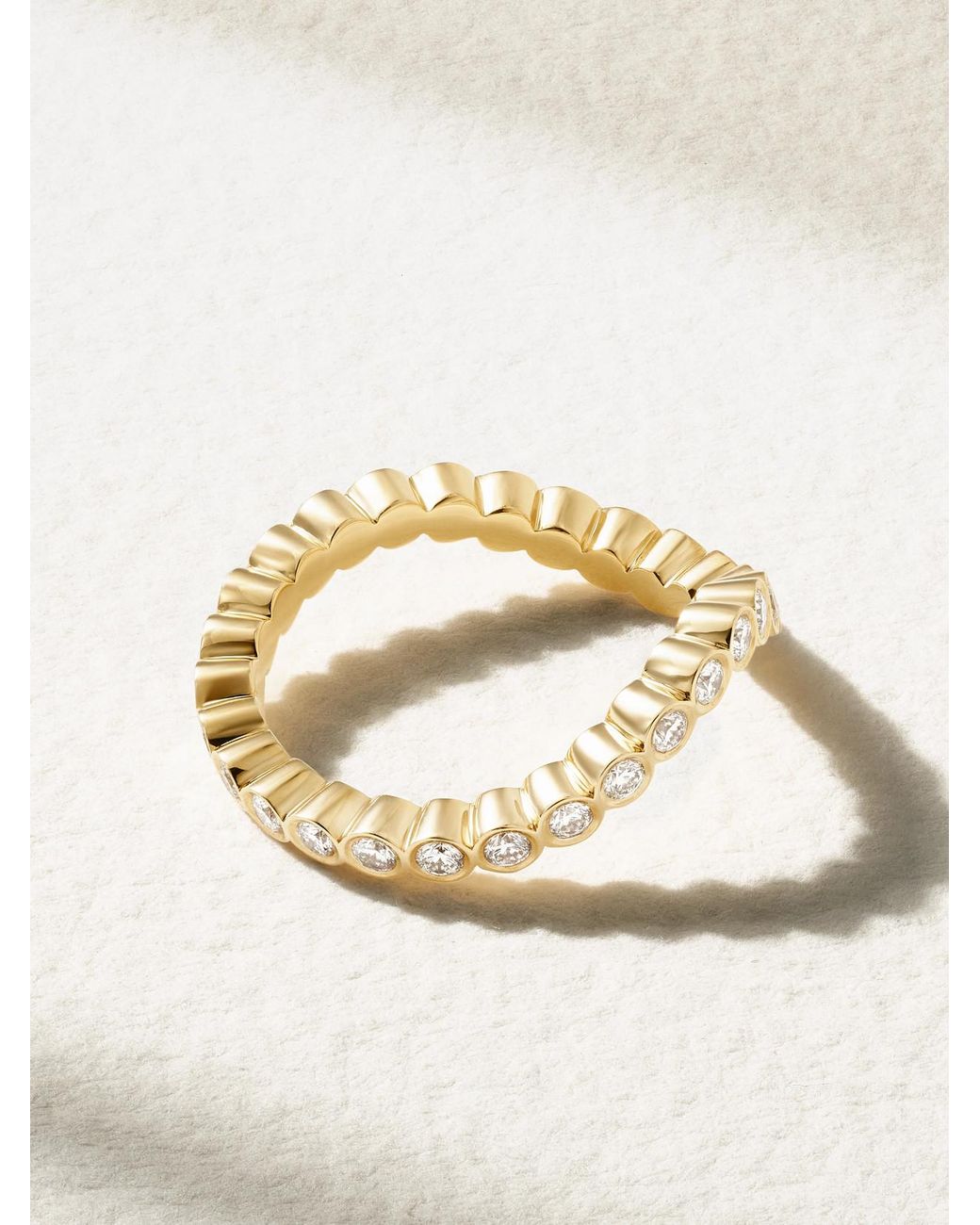 Sophie Bille Brahe Natural Courant Sky 18-Karat Recycled Diamond Ring