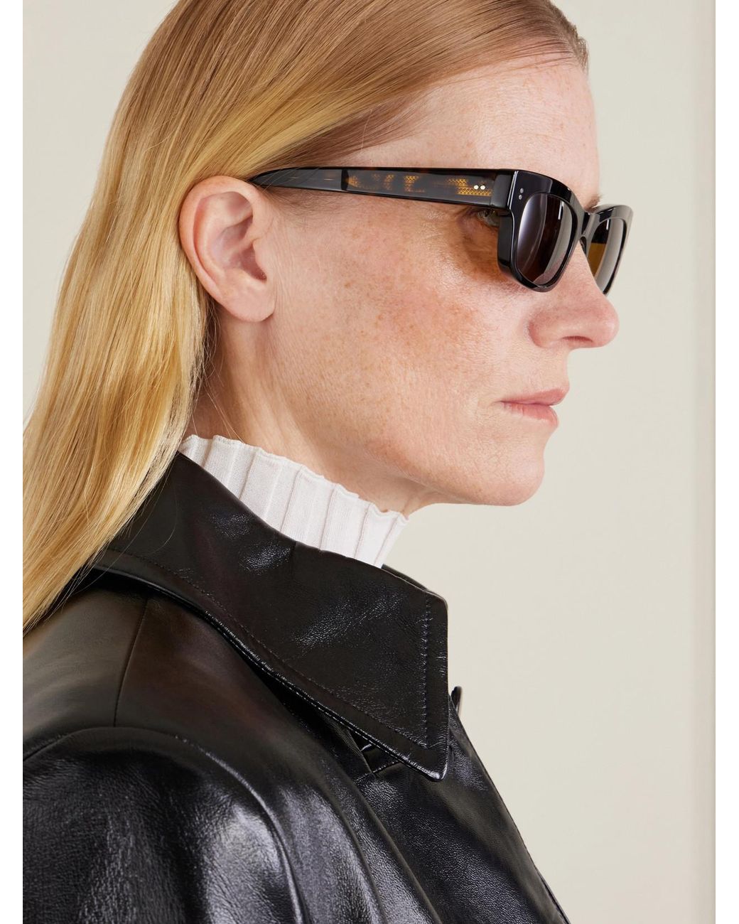 Oliver Peoples Multicolor Sonia D-Frame Acetate Sunglasses