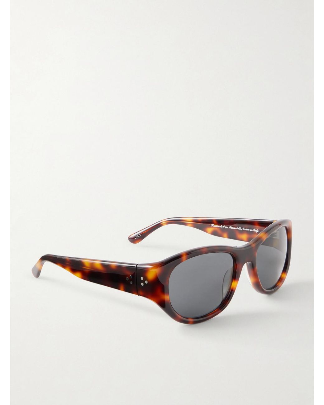 LIE STUDIO Multicolor Lee Oval-Frame Acetate Sunglasses