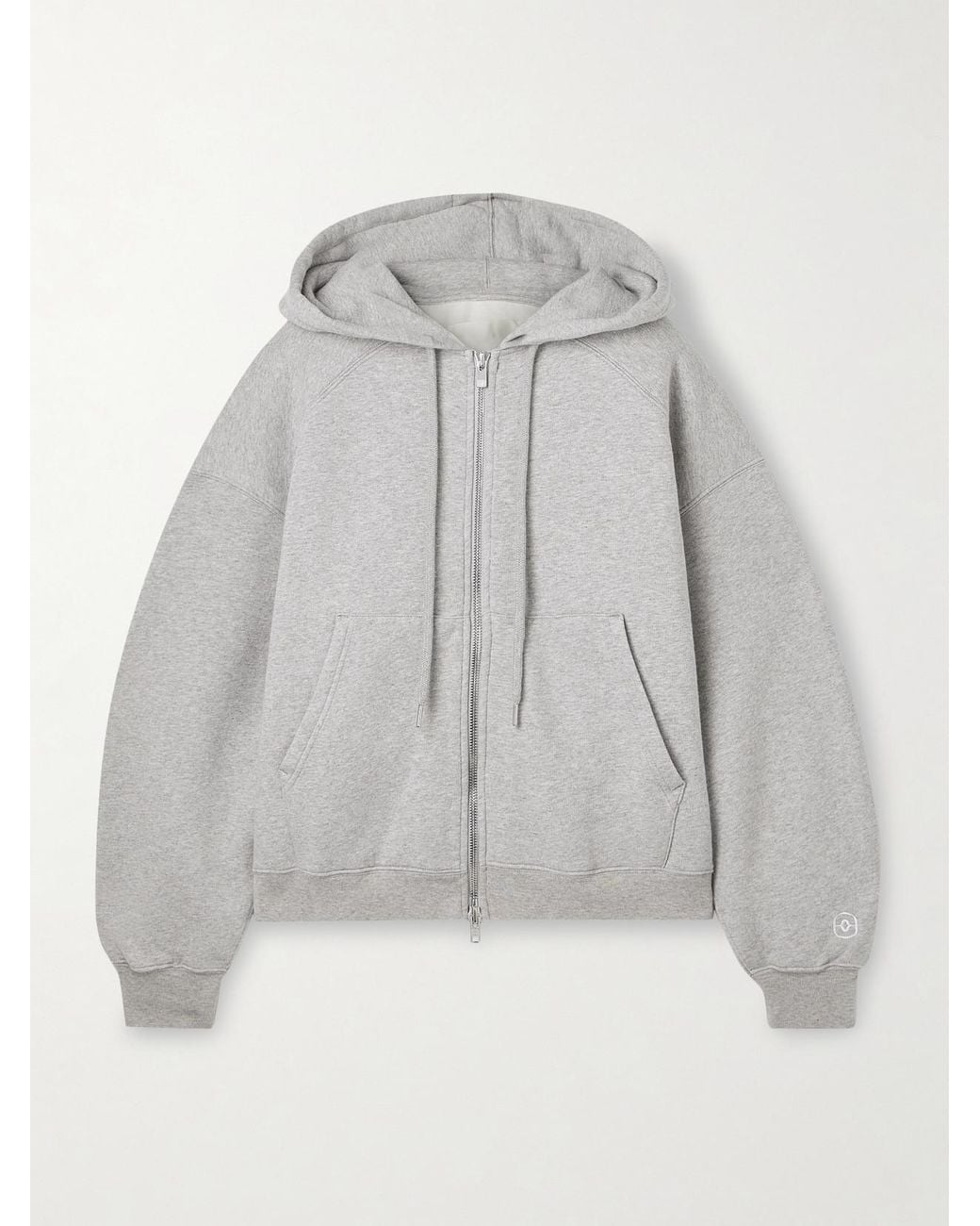RÙADH Gray The Scott Organic Cotton-Jersey Hoodie