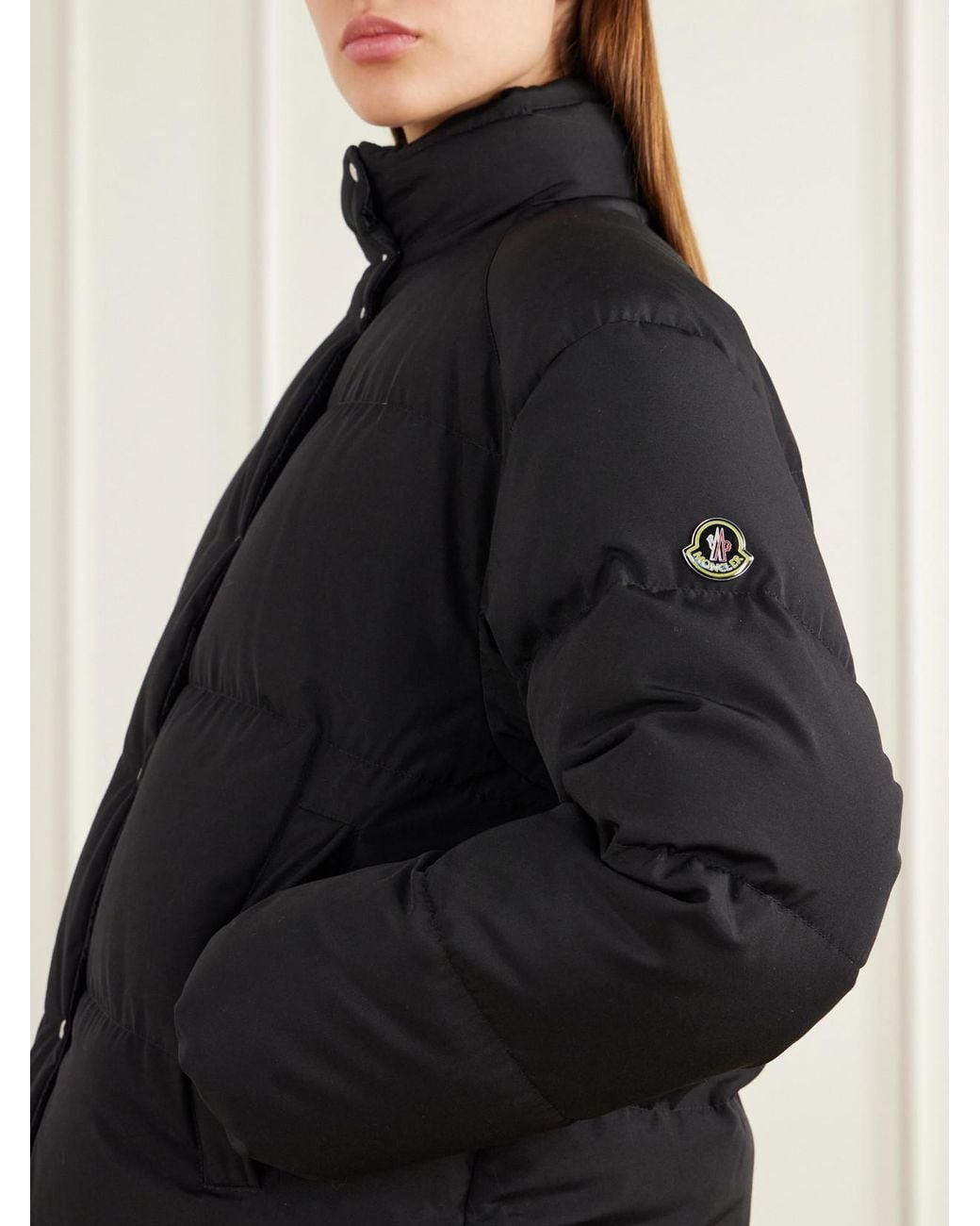 Moncler Blue Verone Quilted Shell Down Jacket