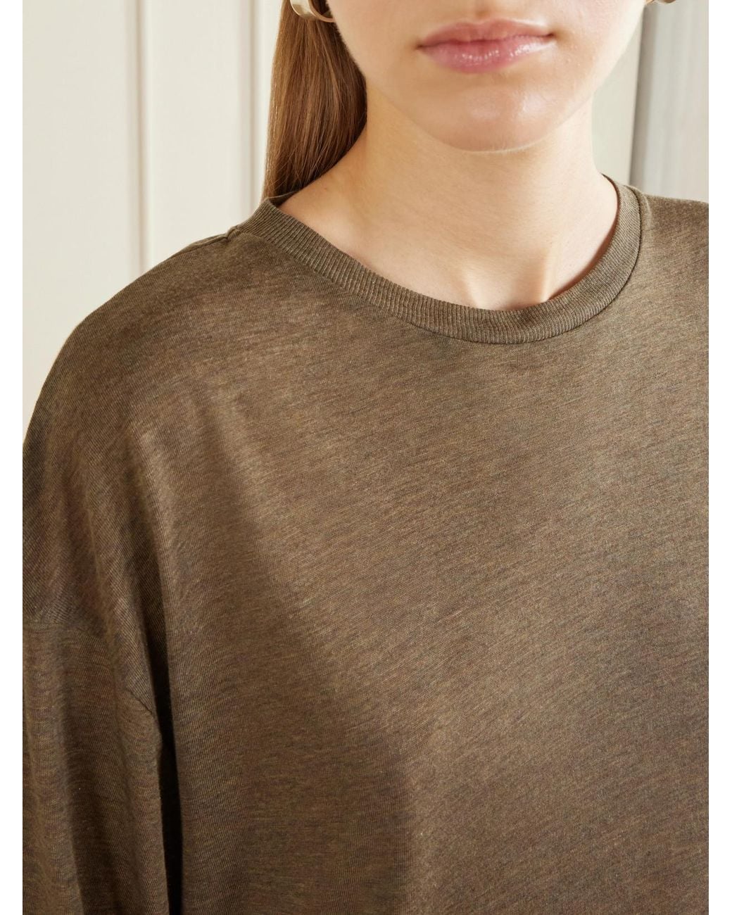 Agolde Natural Sasha Lyocell-Jersey T-Shirt