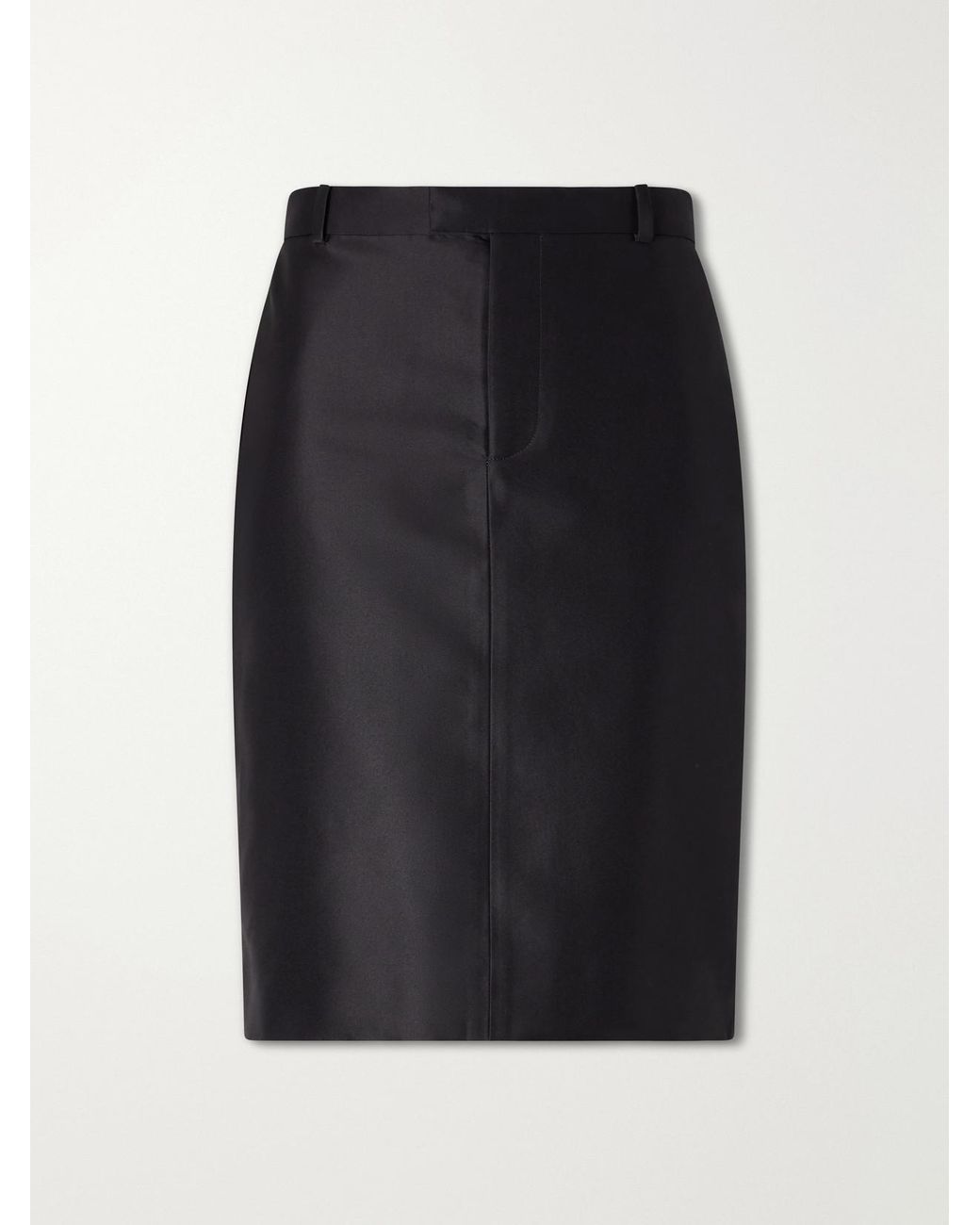 Gucci Black Silk-Faille Mini Skirt