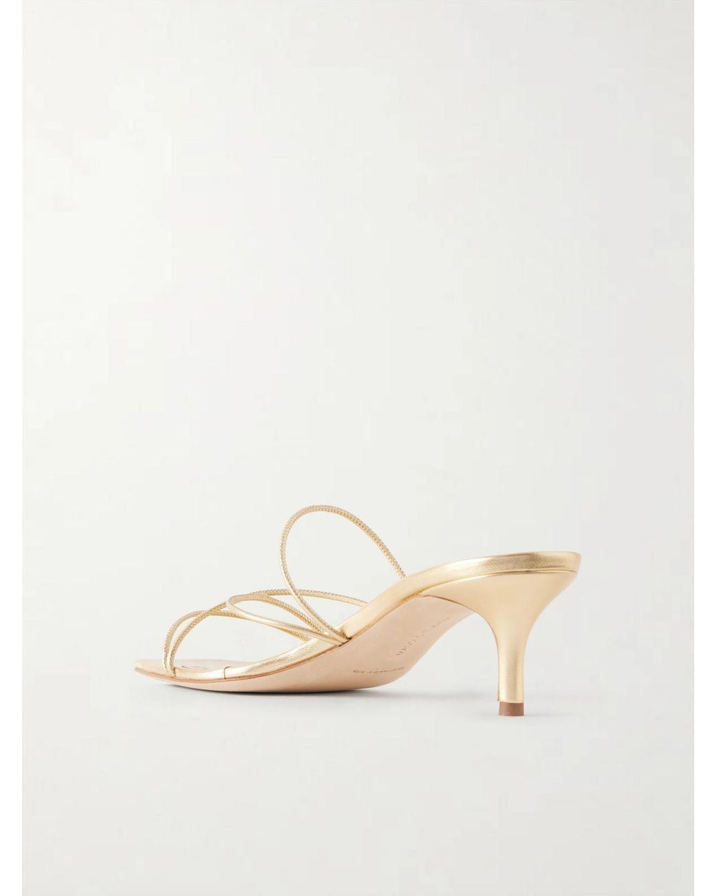 Manolo Blahnik Natural Ninfemu 50 Leather Sandals