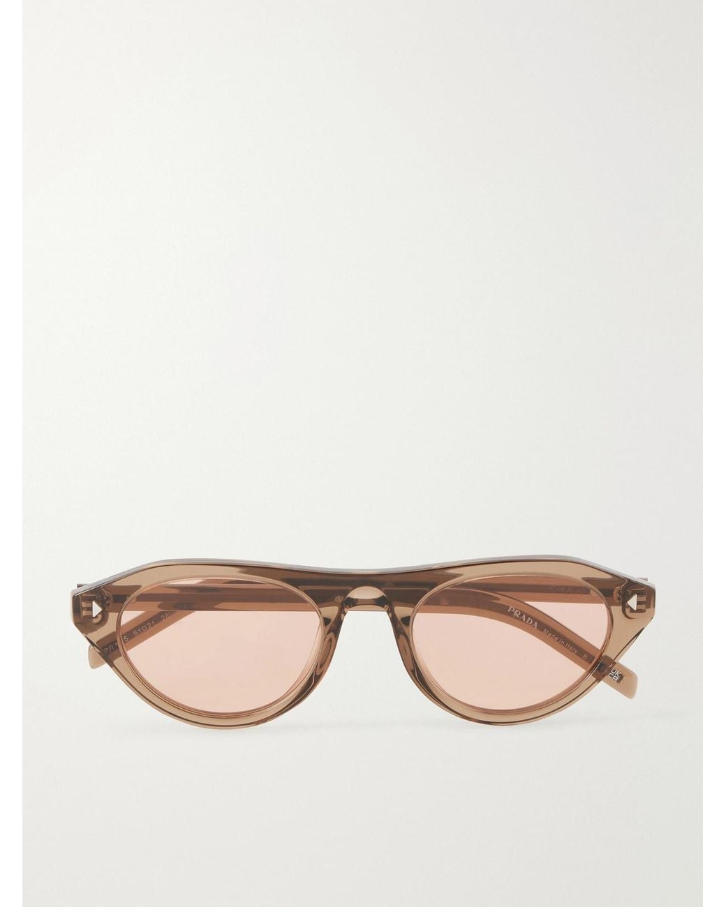 Prada Natural D-Frame Acetate Sunglasses