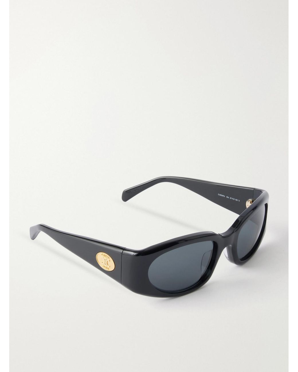 Céline Black Journey Round-Frame Acetate Sunglasses