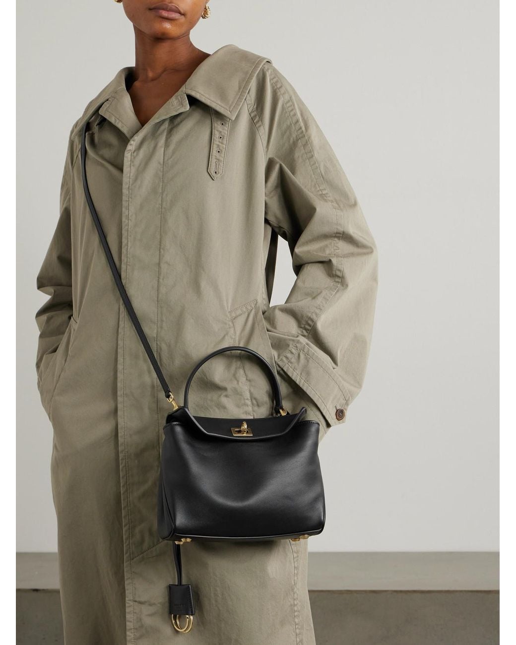 Balenciaga Black Rodeo Mini Leather Top-Handle Bag