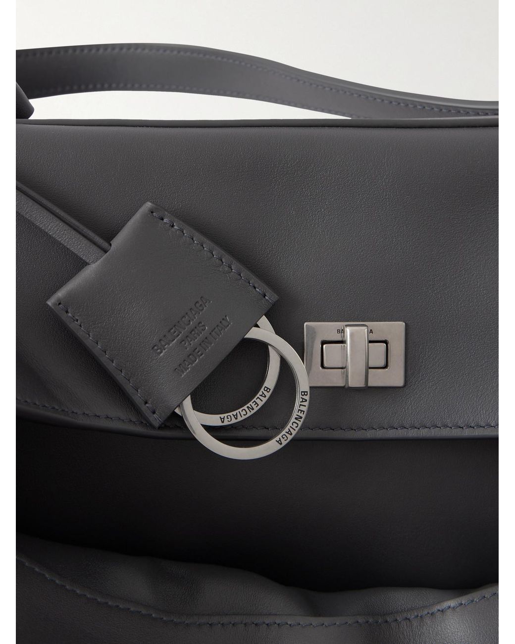 Balenciaga Black Rodeo Medium Leather Shoulder Bag