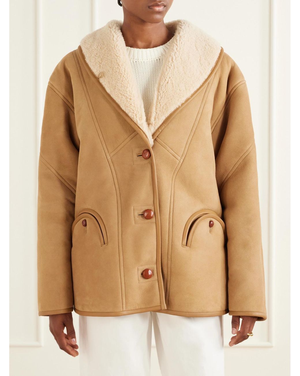 Blazé Milano Natural Tatoosh Shearling Jacket
