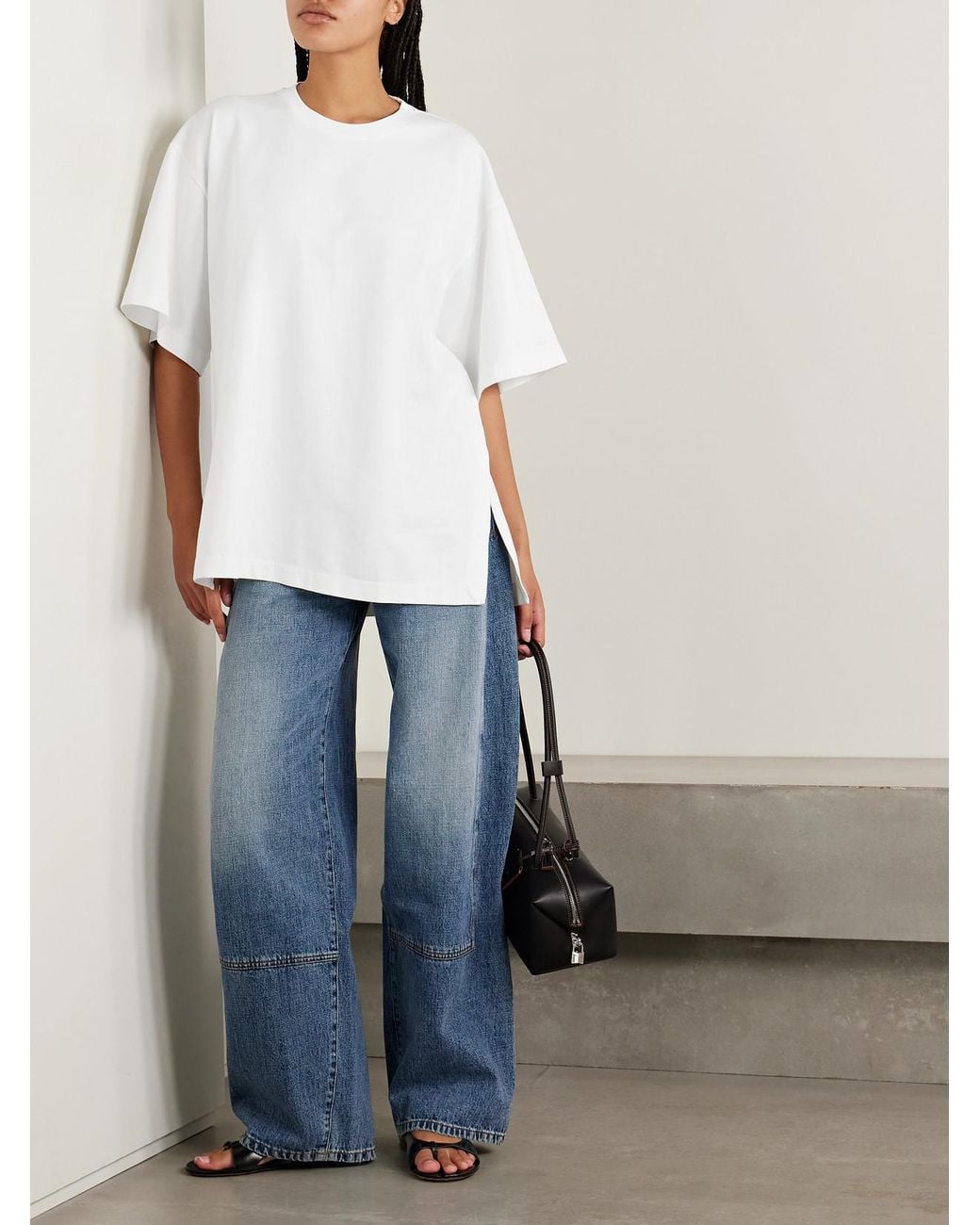 RÙADH White The Holt Oversized Organic Cotton-Jersey T-Shirt