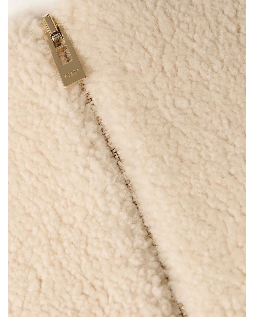 Alaïa Natural Shearling Jacket