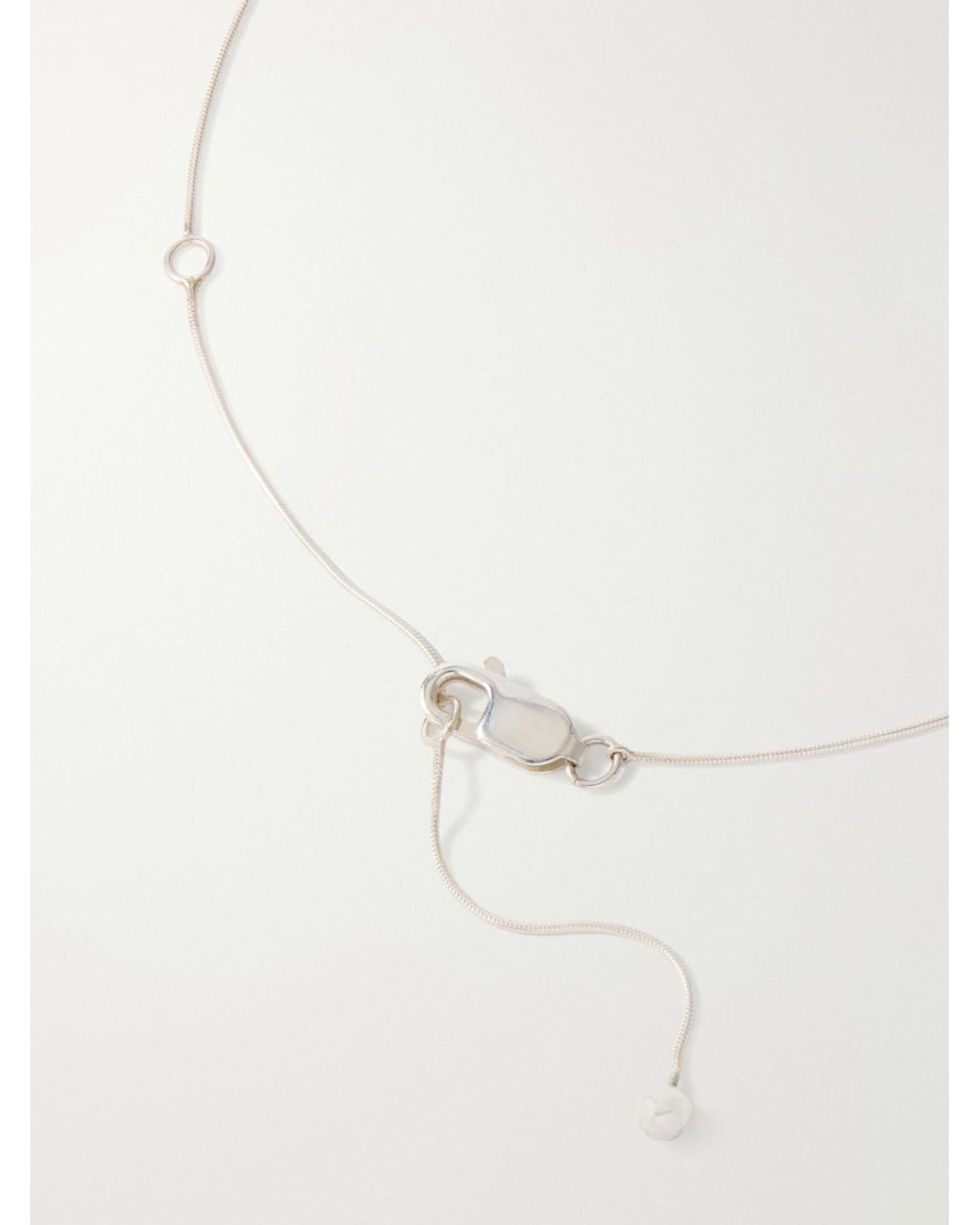 Camille Surault White Pippa Sterling Necklace