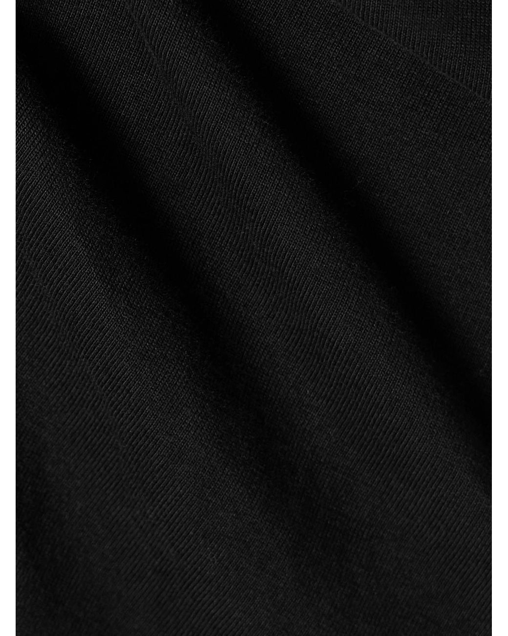 Isabel Marant Black Berenice Asymmetric Draped Cotton-Jersey Mini Wrap Skirt