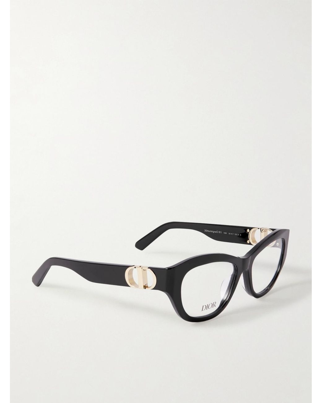 Dior Black 30Montaigne0 B1I Oval-Frame Acetate Optical Glasses