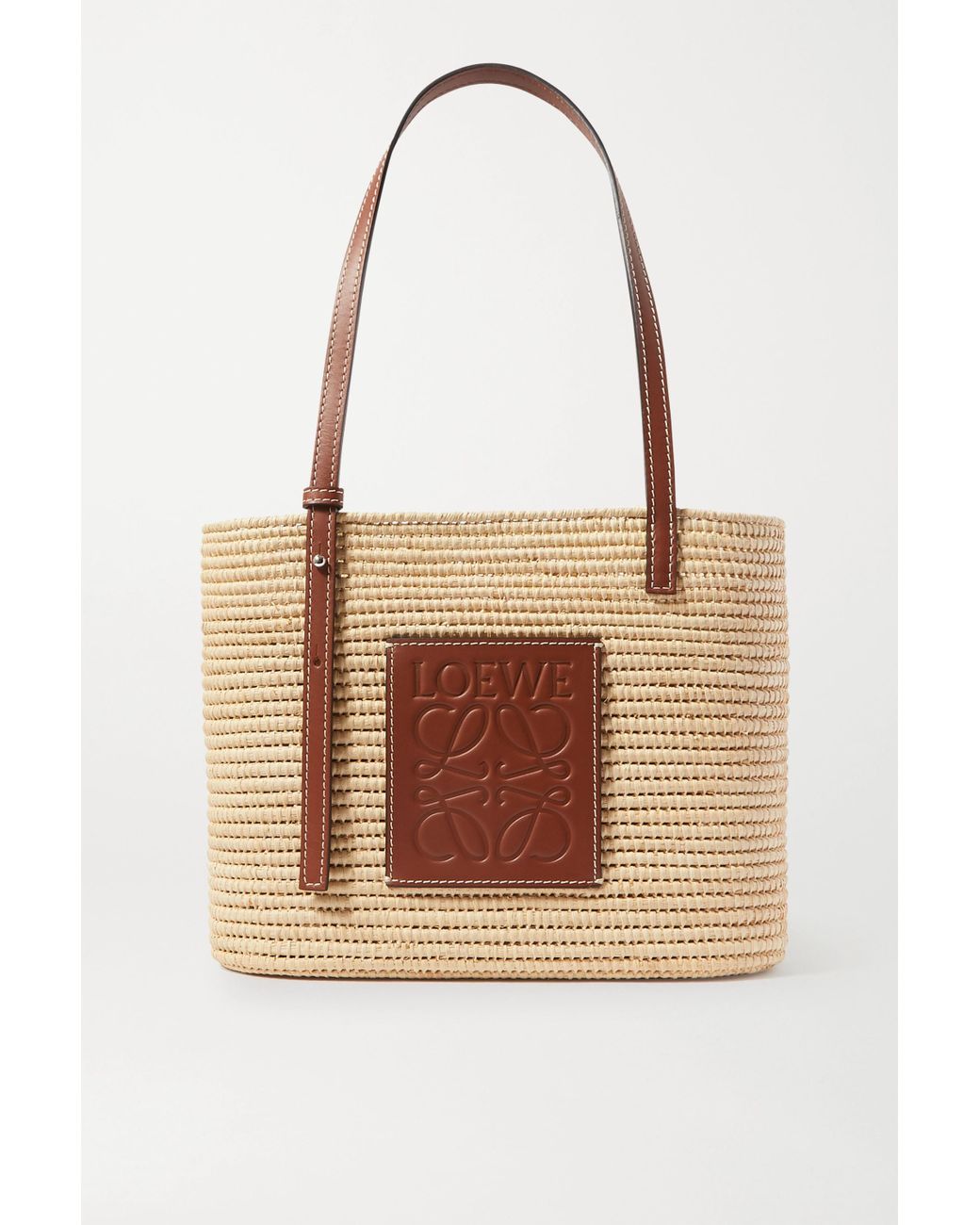 loewe mini raffia bag