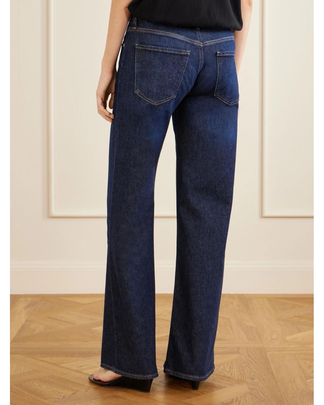 Citizens of Humanity Blue Nora Mid-Rise Wide-Leg Jeans
