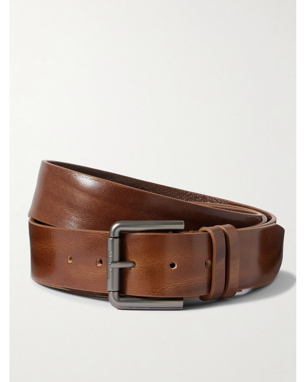 Max Mara Leather Belt in Brown | Lyst display picture 2
