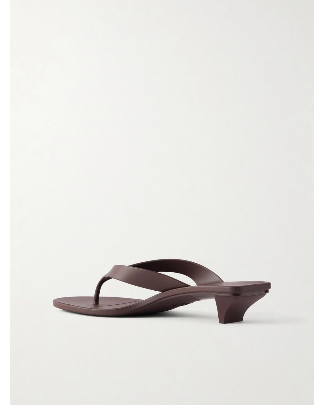 Gucci Brown Rubber Sandals