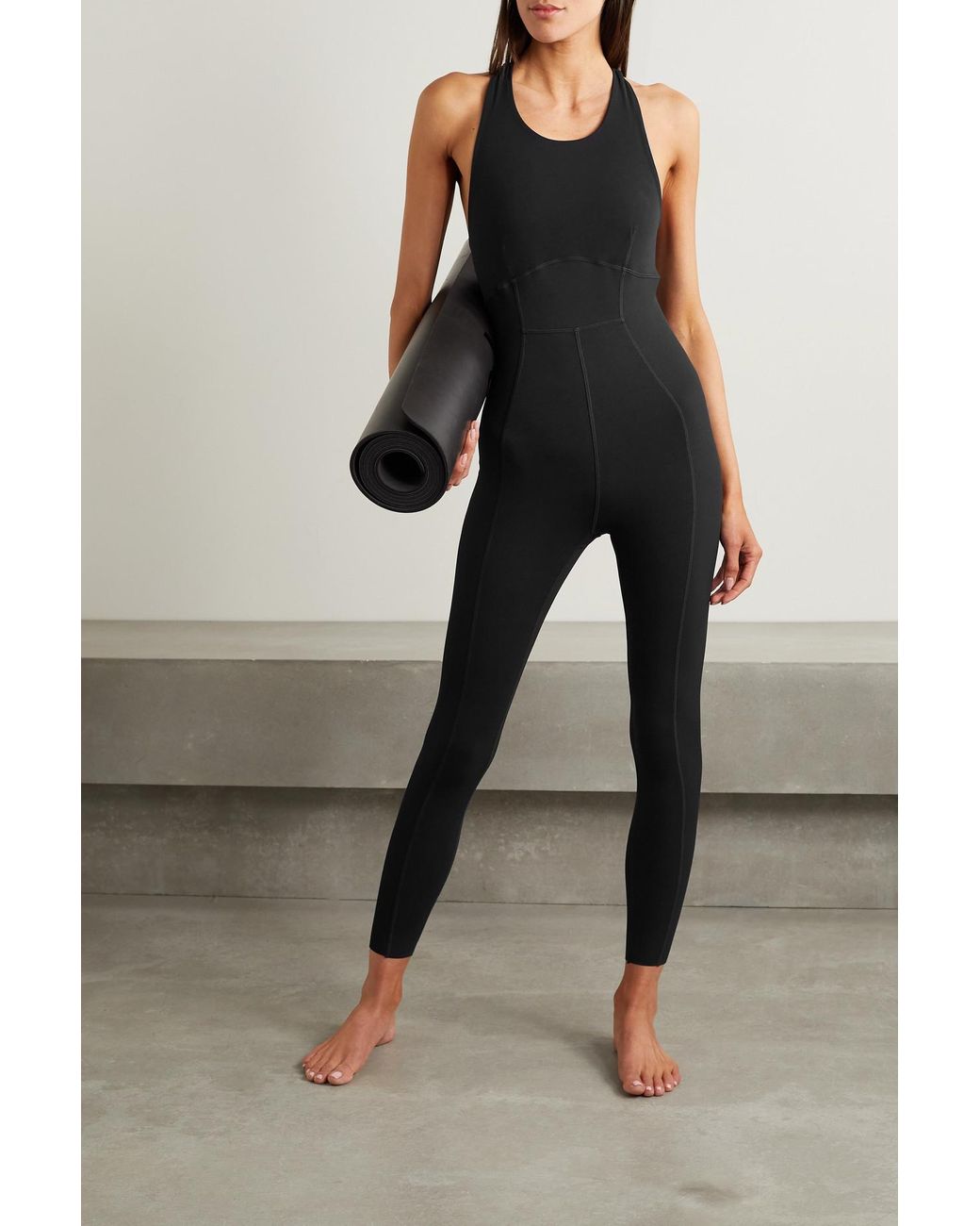 Nike Yoga Luxe Dri-fit Jumpsuit in Black
