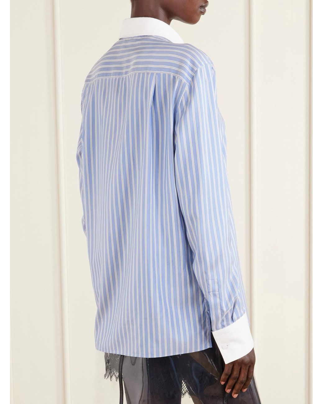 Tom Ford Blue Striped Silk Shirt