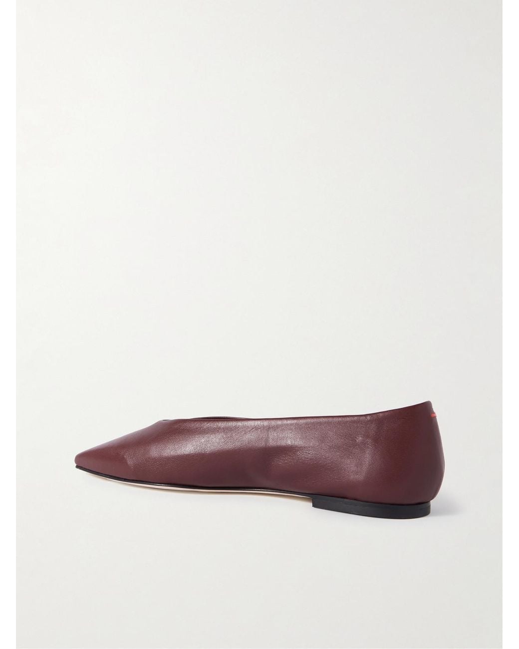 Aeyde Brown Betty Leather Ballet Flats