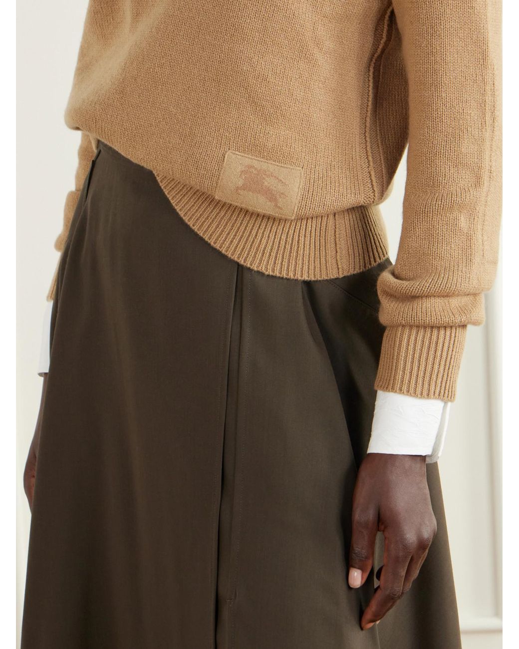 Burberry Natural Cashmere-Blend Sweater