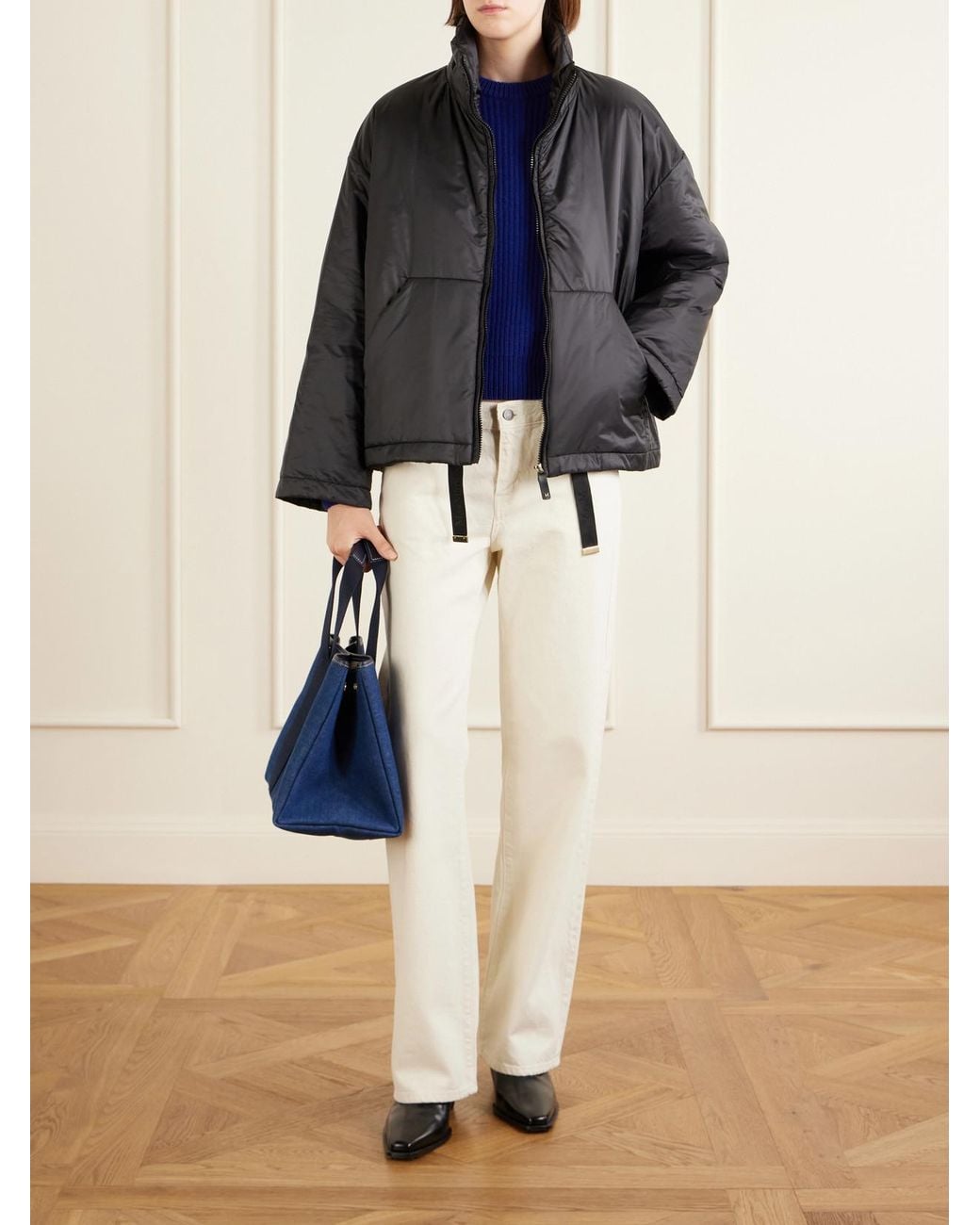 Max Mara Black Cristina Padded Shell Jacket