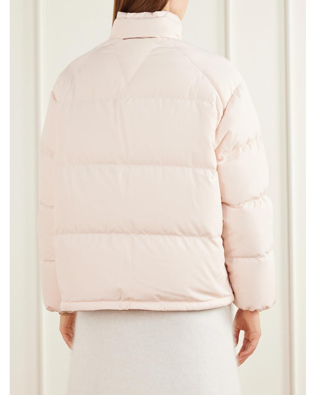 Moncler Natural Verone Quilted Shell Down Jacket