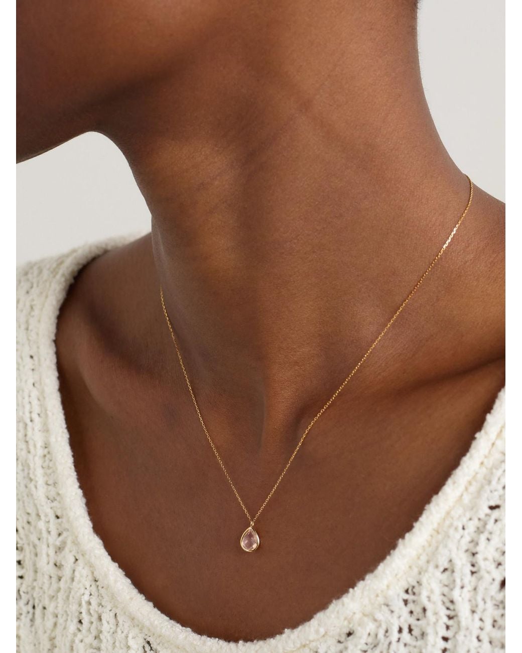 Mateo Natural 14-Karat Topaz Necklace