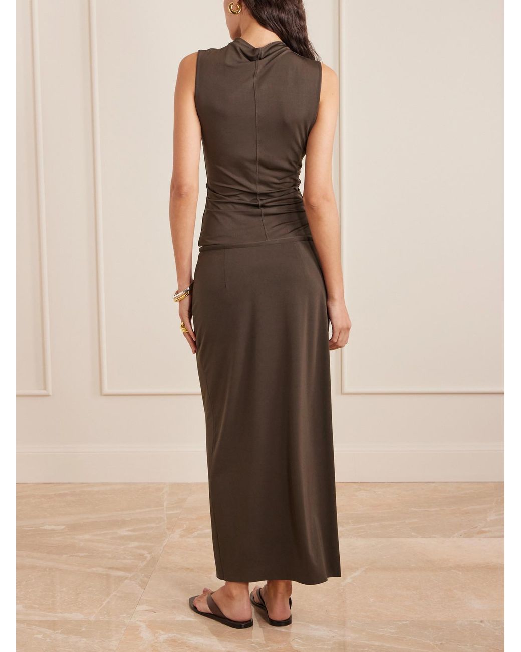 Sir Brown Matheo Jersey Maxi Skirt