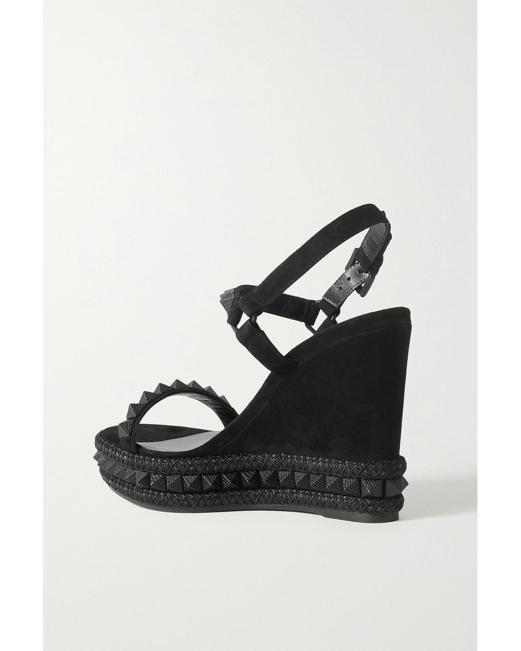 Christian louboutin deals studded wedges
