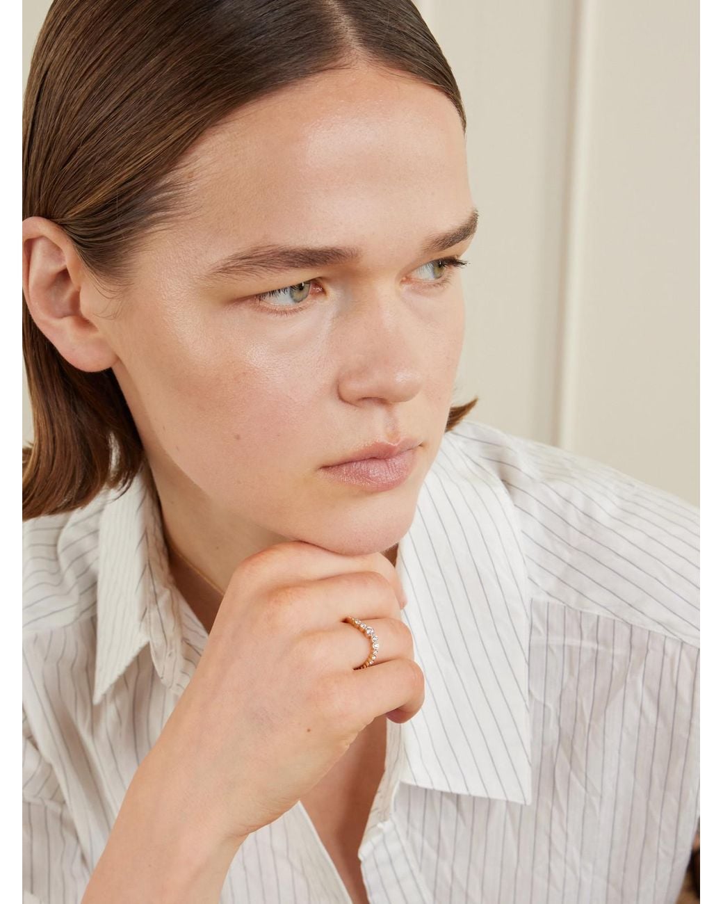 Sophie Bille Brahe Natural Sky Classic 18-Karat Recycled Diamond Ring