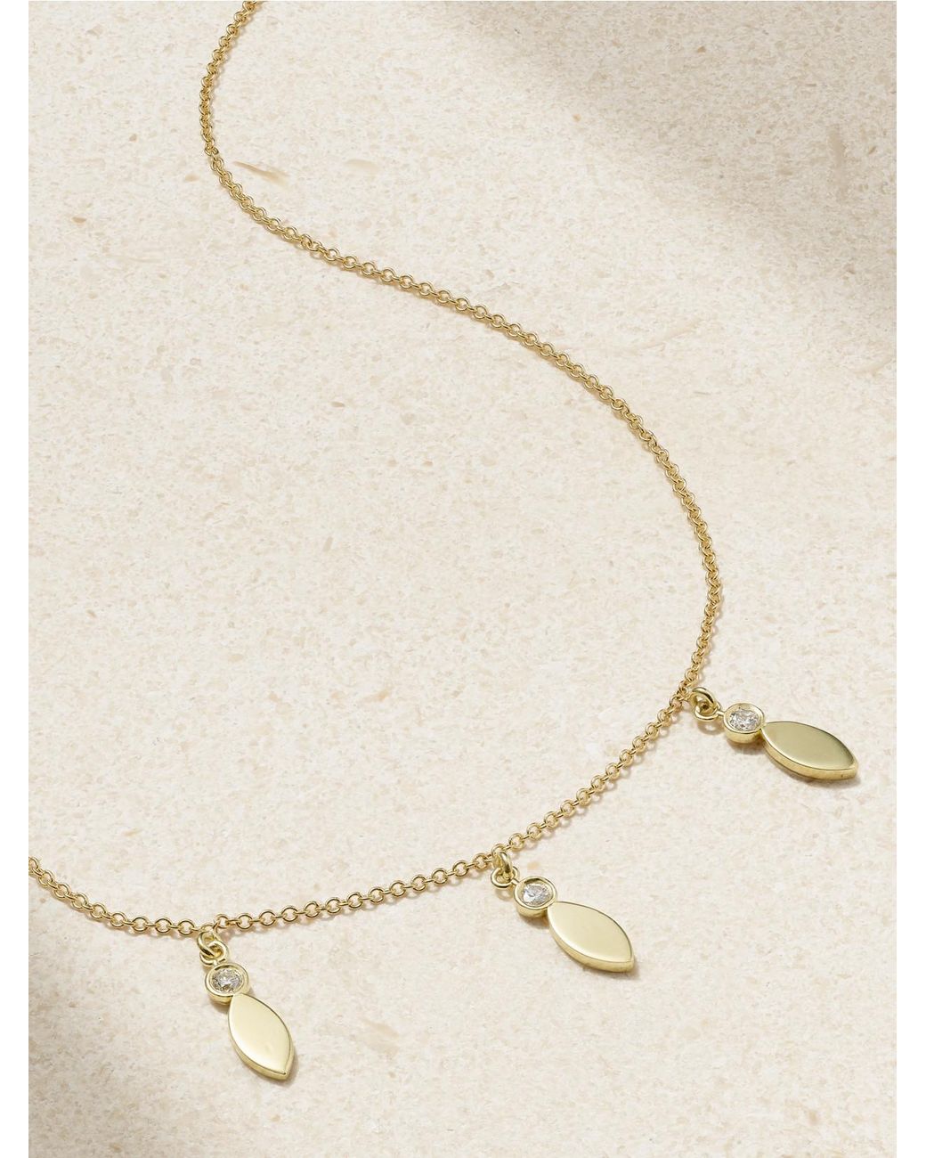 Jennifer Meyer Natural 18-Karat Diamond Necklace