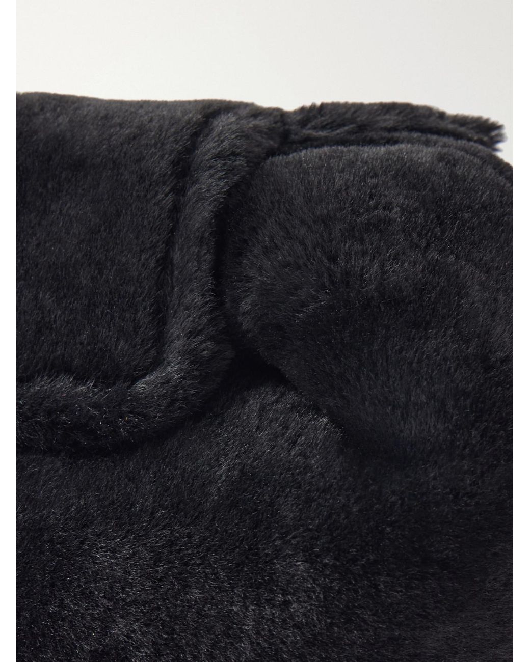 Gabriela Hearst Blue Soft Demi Shearling Clutch