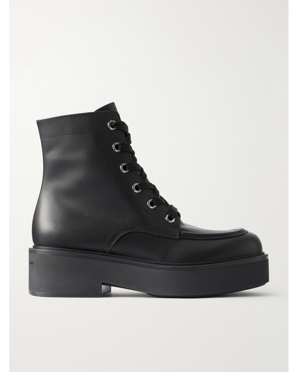 Gianvito Rossi Black 20 Leather Ankle Boots