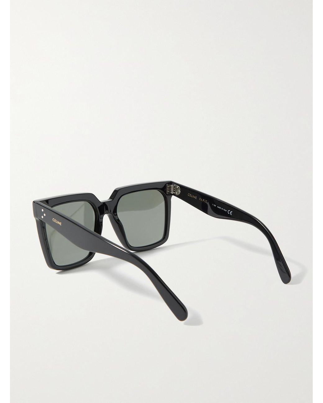 Céline Black Oversized Square-Frame Acetate Sunglasses