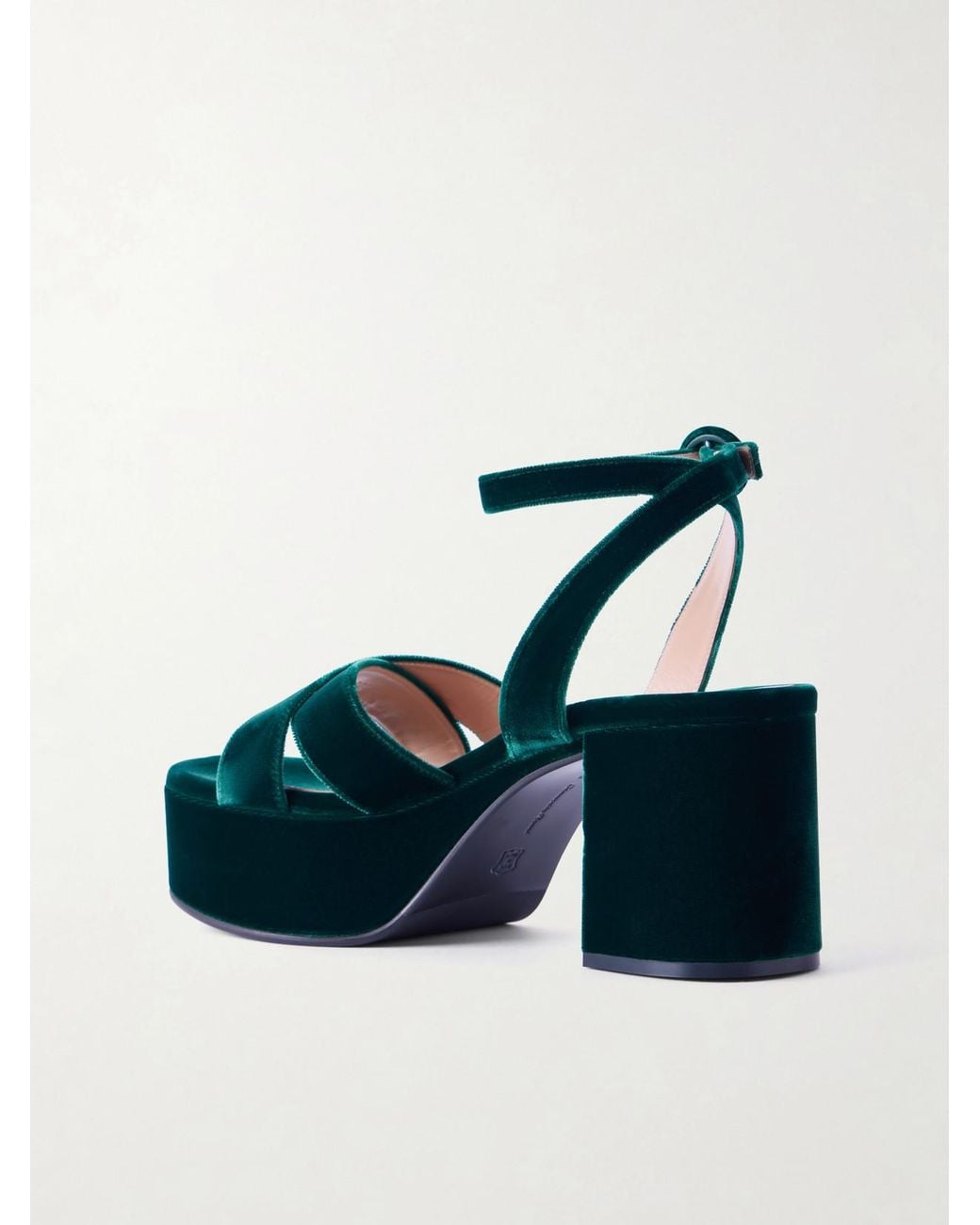 Gianvito Rossi Blue 35 Velvet Sandals