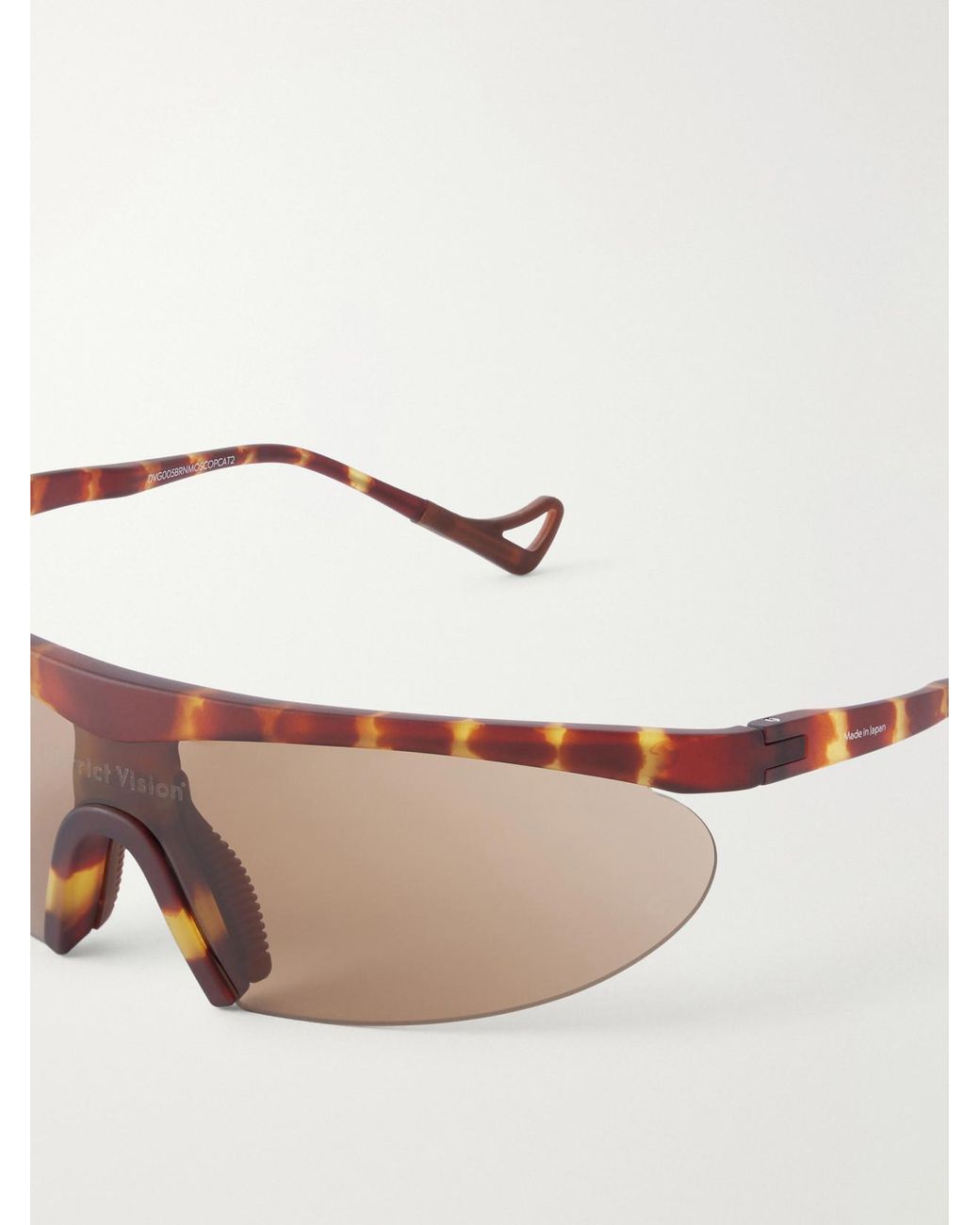 District Vision Natural Koharu D-Frame Semi-Rimless Acetate Sunglasses