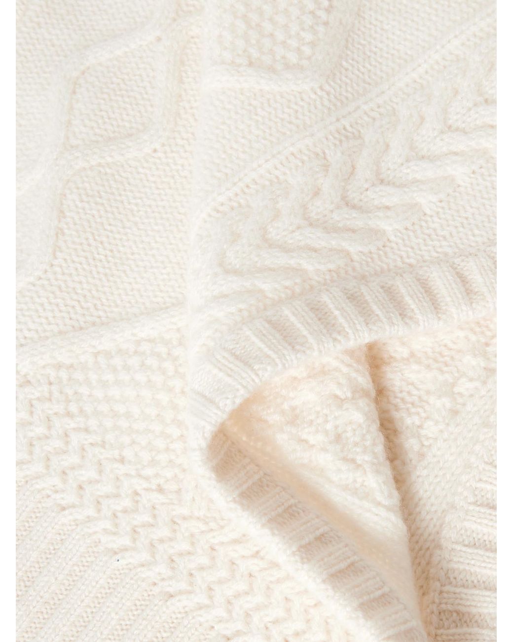 arch4 Natural Cable-Knit Cashmere Balaclava